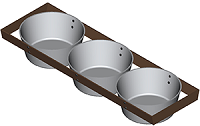 Хлебопекарные формы 3Л17 с ручками